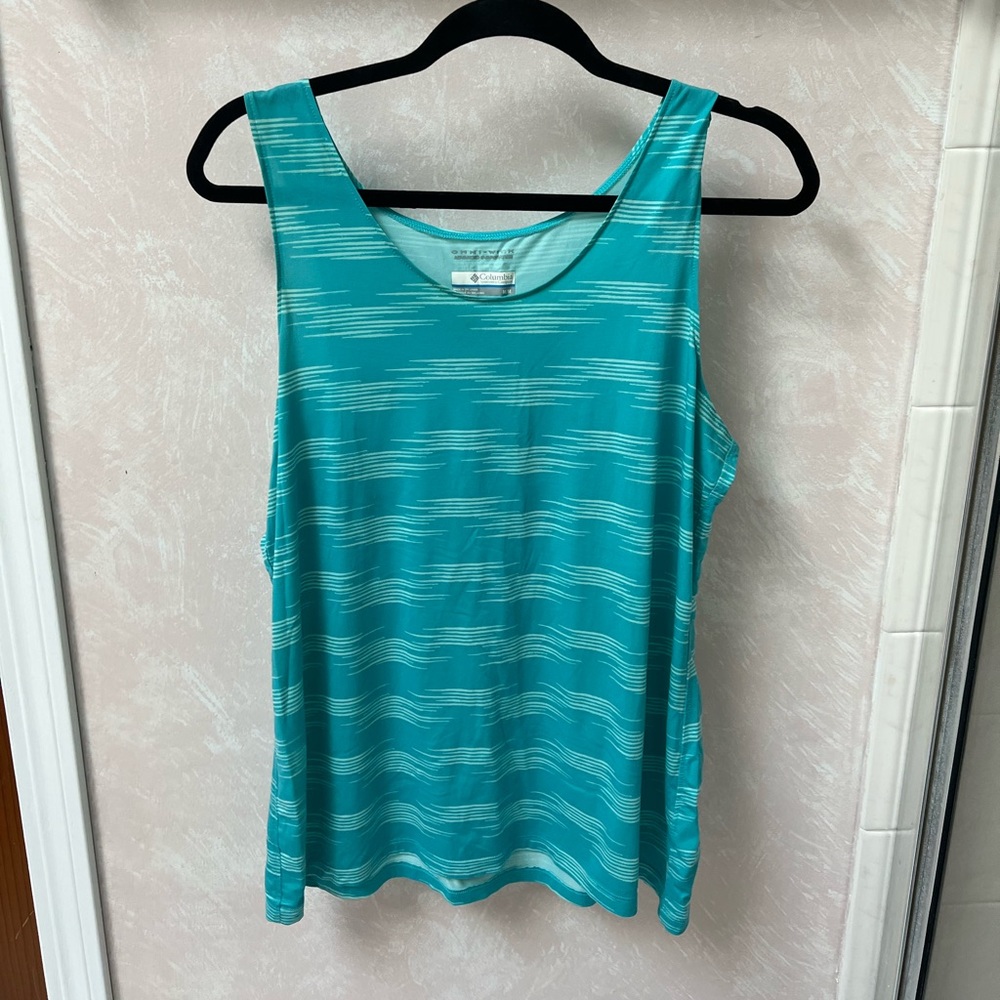 Blue Loose-fit Columbia Athletic Tank Top (M)